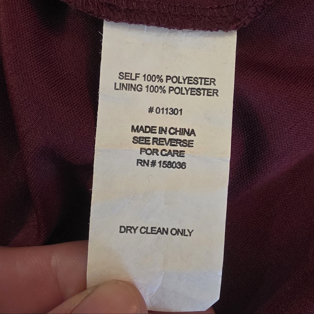 Birdy Grey Burgundy Gown- L - Picture 12 of 14